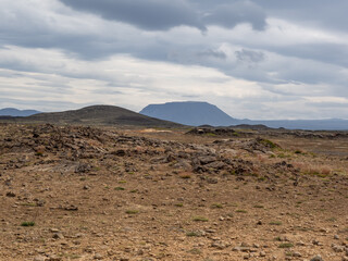 lava fields and volcanism in Iceland