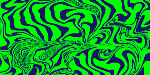 Wavy horizontal background with liquid organic shapes. Trendy vector illustration in style retro 60s, 70s.vector