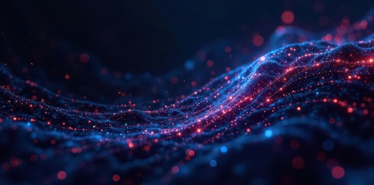 Dark, abstract tech texture; swirling binary code , abstract art, modern