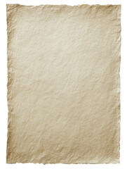 Obraz premium Textured old paper. Rough edges, light brown tone, slightly wrinkled