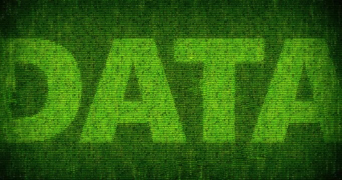 Looping Creative &ldquo;Data&rdquo; Motion Design Animation. ideal for data-driven projects and digital marketing.