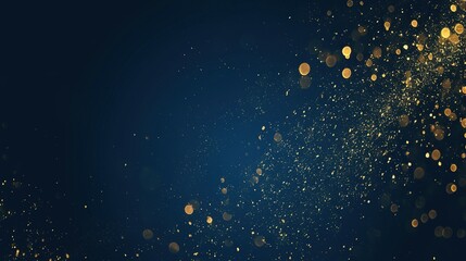 A deep blue background accented with shimmering gold, perfect for luxury brand products, special events, high-end invitations, or premium marketing visuals.