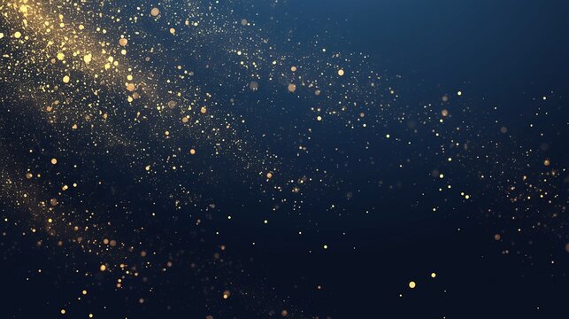 A deep blue background accented with shimmering gold, perfect for luxury brand products, special events, high-end invitations, or premium marketing visuals.