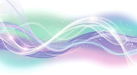 Abstract Mystical Energy Flow Vector Background