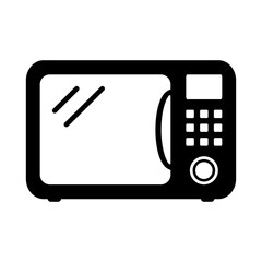 Microwave Oven Icon – Kitchen Appliance Symbol, Cooking and Heating Sign.