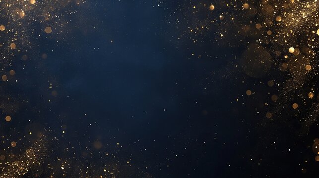 A deep blue background accented with shimmering gold, perfect for luxury brand products, special events, high-end invitations, or premium marketing visuals.