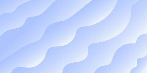 Abstract flowing waves of light blue and white gradient creating a soft, organic, and serene background pattern