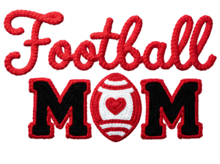 yarn Football mom PNG, faux yarn Football Png, Crochet football png, Game day Shirt design, football season png, football mom png
