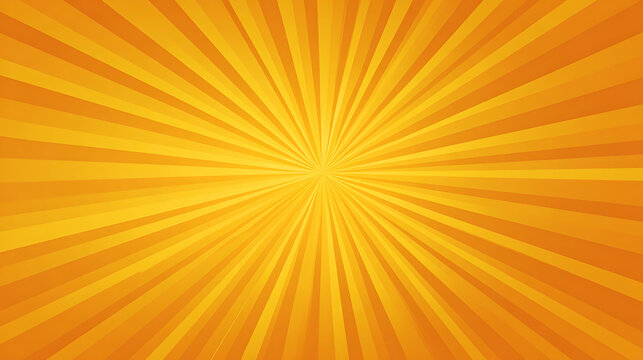 Radiant orange and yellow sunburst pattern radiating from center abstract background