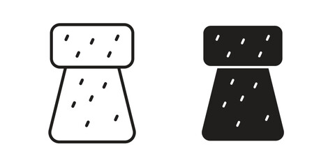 Cork icon logo design element. minimalist style icons