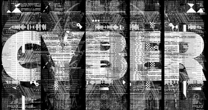 Looping Creative &ldquo;Cyber&rdquo; Motion Design Background. ideal for tech events and digital promotions.