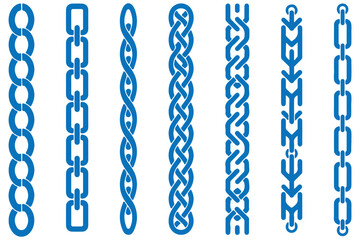 Set of various chain border designs | Link chain collection Chain silhouette, Chain vector clipart, Metal chain silhouette, Metal chain, Silhouette of chain, Chain vector bundle. Child s Swing Set