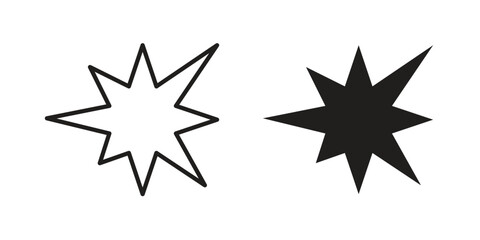 Explosion icon logo design element. minimalist style icons