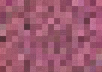Pink pixelated background with soft textured squares forming an abstract mosaic pattern suitable for design projects creative materials graphic resources digital art and modern visual compositions