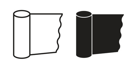 Foil icon logo design element. minimalist style icons