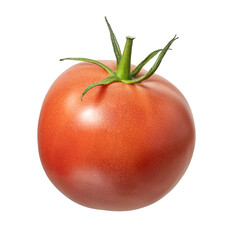 Pink tomato on a white isolated background