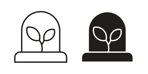 Incubator icon logo design element. minimalist style icons