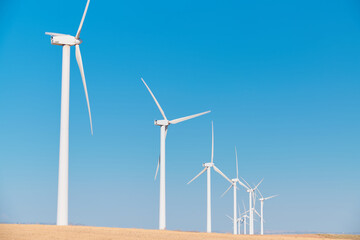 Fototapeta premium Windturbines for sustainable energy production