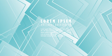 Minimalist teal gradient background with geometric shapes creating a sense of depth and modern simplicity, perfect. simple design
