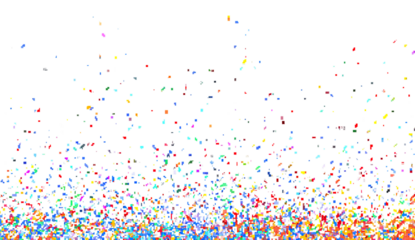 Abstract digital art of colorful pixelated particles exploding upward against a black background