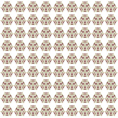 Floral ornament pattern geometrical earth tone for fabric home decor pillow cushion scarf