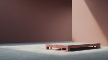 customizable floor platform designed for various sports set within stylish home interior