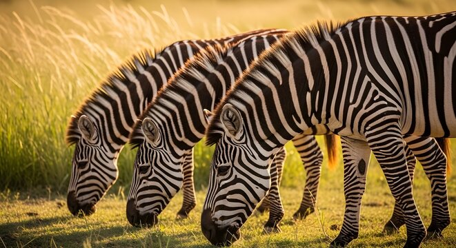 Tres cebras de Burchell, una de ellas mostrando los dientes.