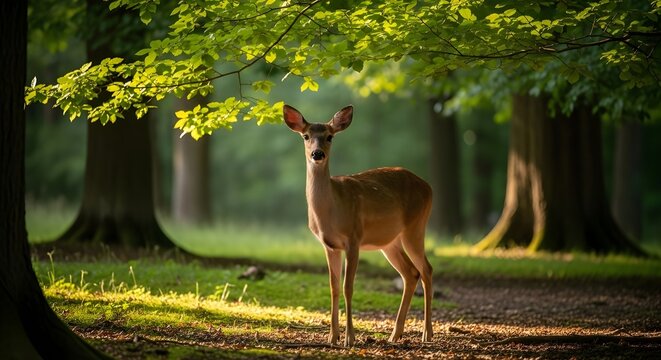 Cervatillo en el sotobosque