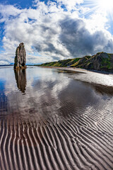 Fototapeta premium Elephant Rock in Hvítserkin Iceland.