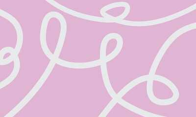 Abstract Pink Background with Wavy Line Pattern and Fluid Shape Design.