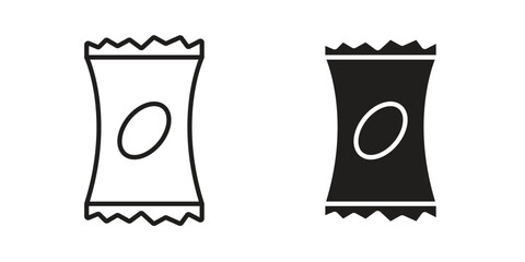 Snacks icon logo design element. minimalist style icons