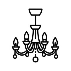 Chandelier with six lights