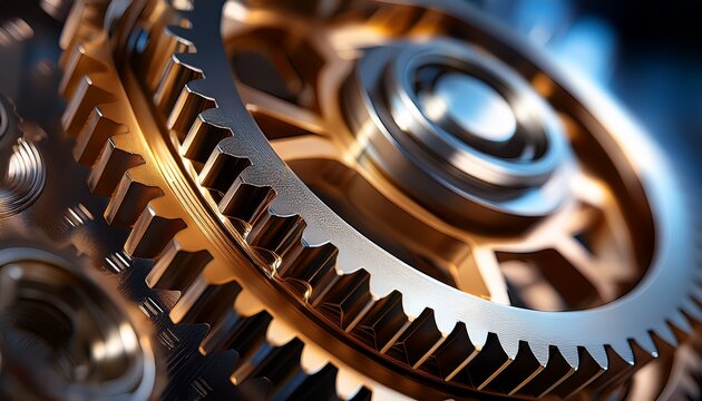 close up of a mechanical gear showcasing precision engineering and innovation