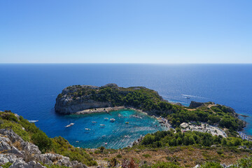 view of the sea and mountains