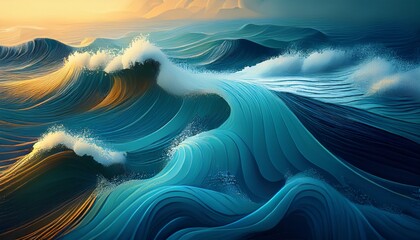 abstract ocean waves background portugal