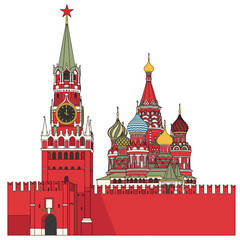 Kremlin Moscow Russia Vector