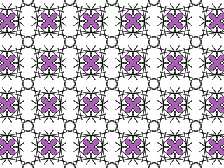 Seamless ethnic traditional pattern with colorful flower design, Illustrations for printing design.