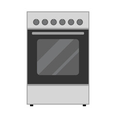 Modern Electric Oven Vector Illustration. Ideal for use in kitchen appliance graphics, household product presentations, infographics or educational materials.