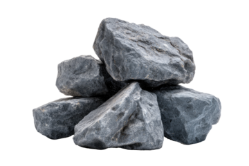 Gray stones piled in a heap