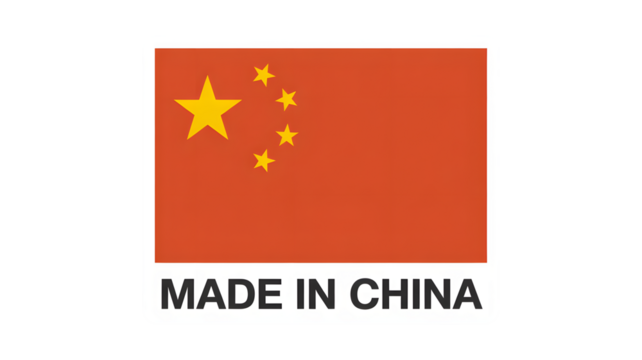 A flag symbol indicating manufacturing origin, isolated png, transparent background.