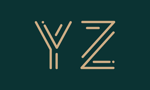 YZ Y yz initial logo | initial based abstract modern minimal creative logo, vector template image. luxury logotype logo, real estate homie logo. typography logo. initials logo