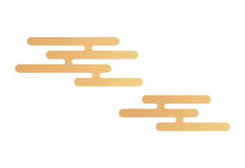 Gold Japanese Cloud Pattern &ndash; Traditional Asian Decorative Element