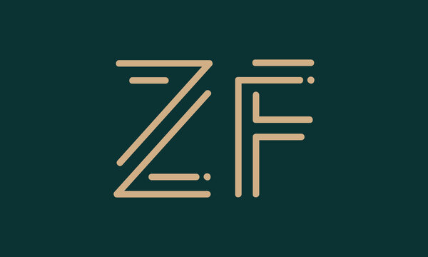 ZF Z zf initial logo | initial based abstract modern minimal creative logo, vector template image. luxury logotype logo, real estate homie logo. typography logo. initials logo