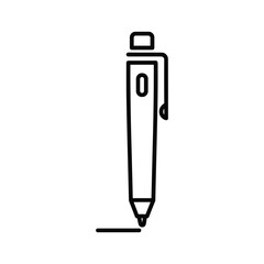 Pen icon drawing a line, representing writing, drawing, or notetaking activities