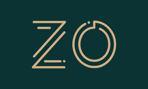 ZO Z zo initial logo | initial based abstract modern minimal creative logo, vector template image. luxury logotype logo, real estate homie logo. typography logo. initials logo