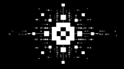 Abstract futuristic technology background with geometric shapes and lines design