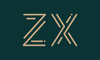 ZX Z zx initial logo | initial based abstract modern minimal creative logo, vector template image. luxury logotype logo, real estate homie logo. typography logo. initials logo