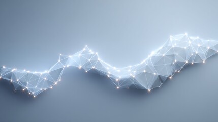 Abstract network connection structure forming a complex technology background concept