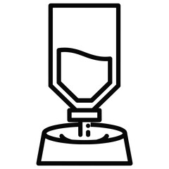 Illustration of a pet water dispenser, a convenient way to provide water for pets