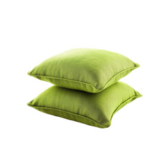 Fototapeta premium Stack of Two Green Pillows